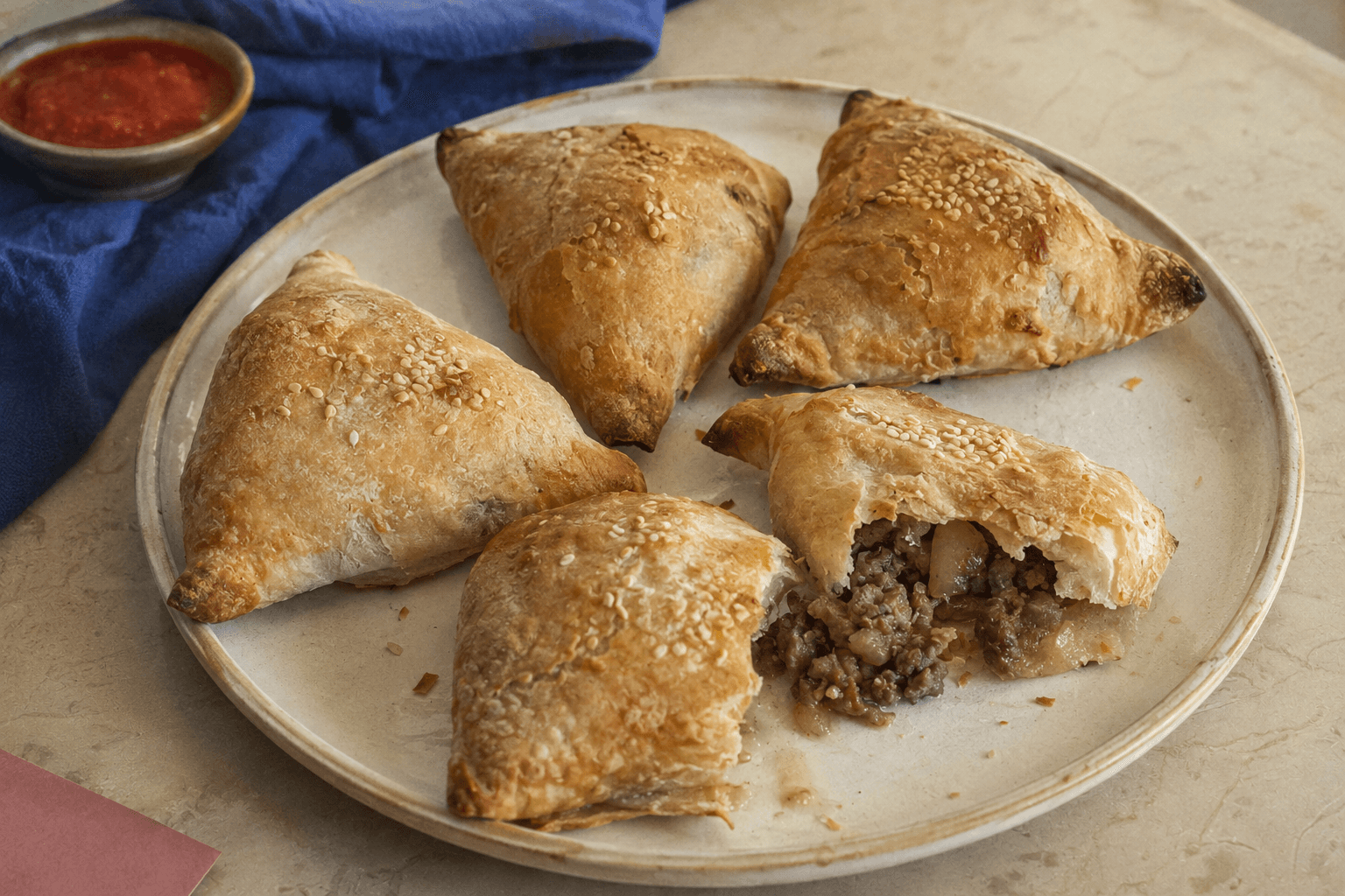 Samsa, a Central Asian staple